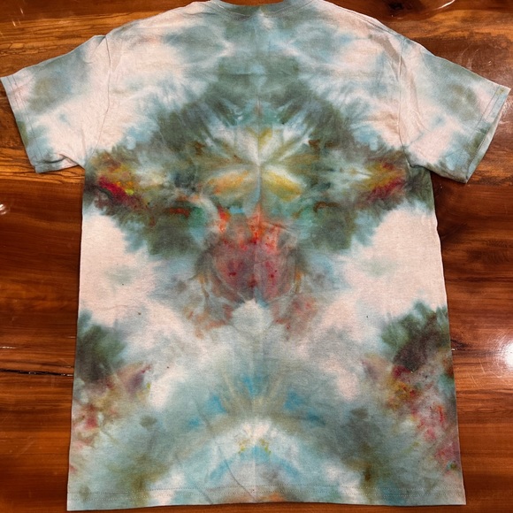 Custom reverse dyed shirt using custom Green Day Atlanta 2022 concert shirt - Picture 2 of 3